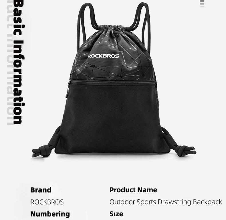 ROCKBROS Men Women Gym Bag Drawstring High Capacity Backpack Outdoor Sports Training Cycling Storage Bag Multipurpose Yoga Bag