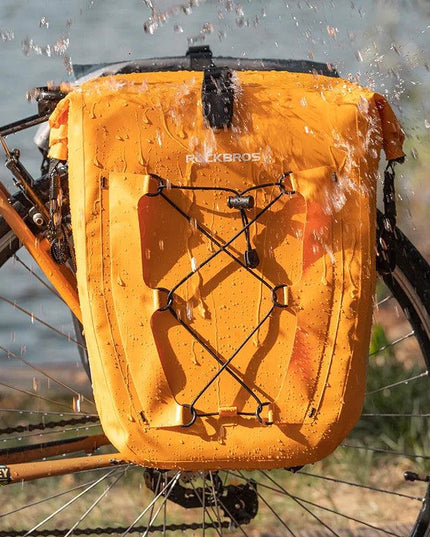 Rockbros Waterproof Bike Bag 25L Travel Cycling Bag Basket Bicycle Rear Rack Tail Seat Trunk Bags Bicycle Bags Panniers 1PCS