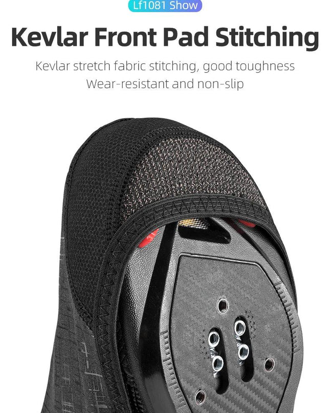 ROCKBROS Winter Waterproof Cycling Shoe Cover Reflective Thermal Elastic Rainproof Bike Shoe Cover Cycling Overshoes Boot Covers