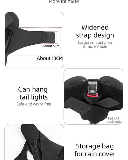 ROCKBROS Silicone Bicycle Saddle Hollow Breathable MTB Bike Seat Cushion Cover Mat Silica gel Saddle Cycling Accessories Part