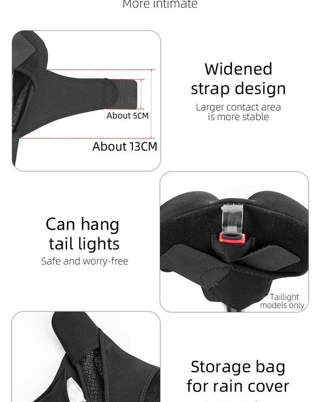 ROCKBROS Silicone Bicycle Saddle Hollow Breathable MTB Bike Seat Cushion Cover Mat Silica gel Saddle Cycling Accessories Part