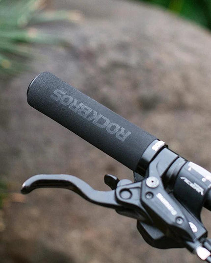 ROCKBROS Bicycle Grips MTB Silicone Sponge Handlebar Grips Anti-skid Shock-absorbing Soft Bike Grips Ultraight Cycling Handlebar