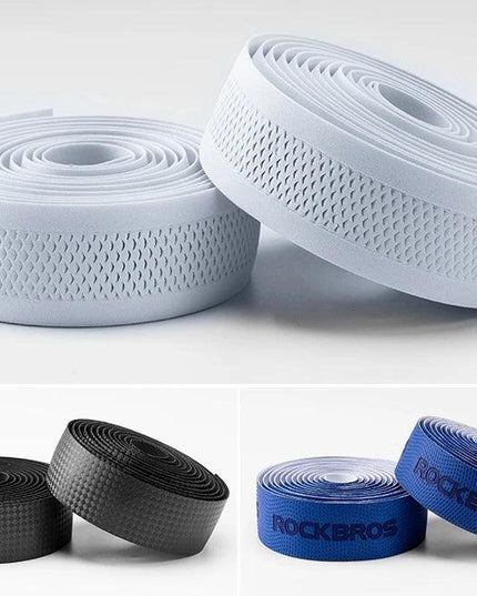 ROCKBROS Cycling Handle Belt Bike Bicycle Cork Sport Handlebar Bandage Wrap Bent Bar EVA Tape+2 Bar Plug Bicycle Accessories