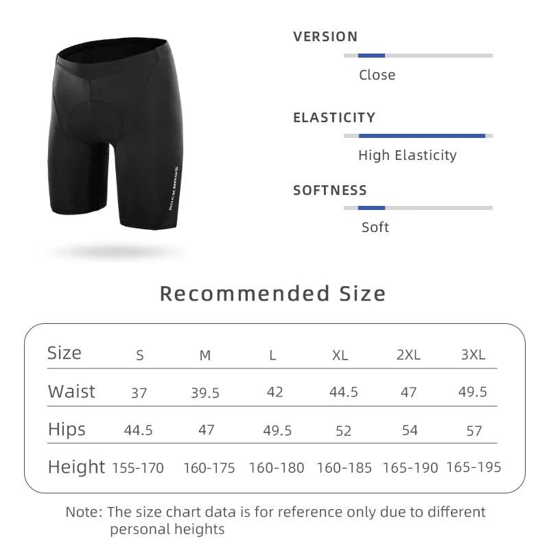 ROCKBROS 3D Summer MTB Bike Shorts Men Women Breathable Sponge Shock Absorption Cycling Shorts Moisture Wicking Sport Pants 2020