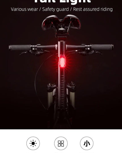 ROCKBROS Bike Tail Light Mini MTB Road Bike Light Warning Helmet Light Rear Bag light Portable Running Light Bicycle Accessories