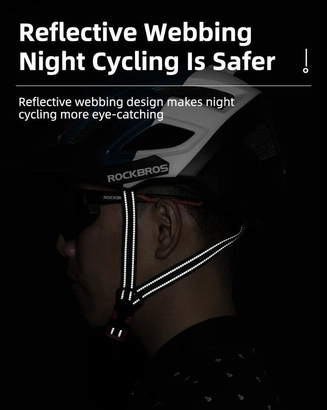 ROCKBROS Bicycle Helmet LED Light Rechargeable Cycling Helmet Mountain Road Bike Helmet Sport Safe Hat For Man Cycling Equipment
