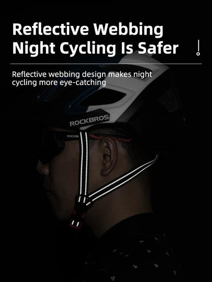 ROCKBROS Bicycle Helmet LED Light Rechargeable Cycling Helmet Mountain Road Bike Helmet Sport Safe Hat For Man Cycling Equipment