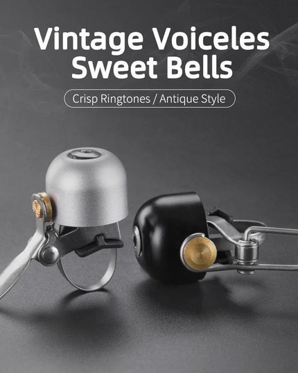ROCKBROS Bicycle Vintage Brass Bell Ring Clear Sound Quality MTB Road Bike Retro Bell Cycling Children Horn Kid Bike Accessories