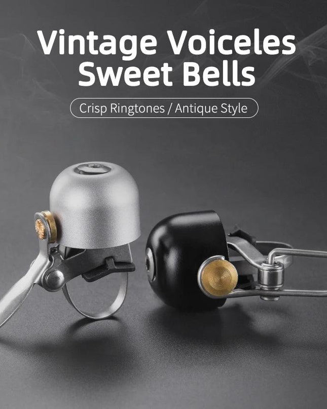 ROCKBROS Bicycle Vintage Brass Bell Ring Clear Sound Quality MTB Road Bike Retro Bell Cycling Children Horn Kid Bike Accessories