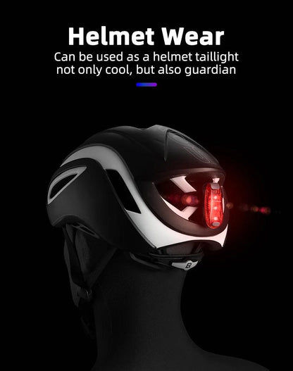 ROCKBROS Bike Tail Light Mini MTB Road Bike Light Warning Helmet Light Rear Bag light Portable Running Light Bicycle Accessories