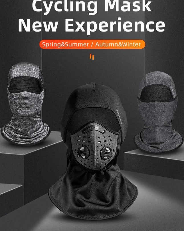 ROCKBROS Cyling Mask Winter Scarf Keep Warm Moto Mask Balaclava Fishing Skiing Mask Bicycle Scarf Motorcycle Scarf Bike Hat