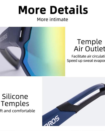 ROCKBROS Polarized Glasses UV400 Sunglasses Sport Protection Glasses Bicycle Eyewear Outdoor Hiking Camping Golf Cycling Goggles