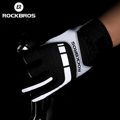 ROCKBROS Warm Bicycle Women Men's Gloves Winter SBR Touch Screen USB Heated Gloves Windproof Plam Breathable Motor E-bike Gloves