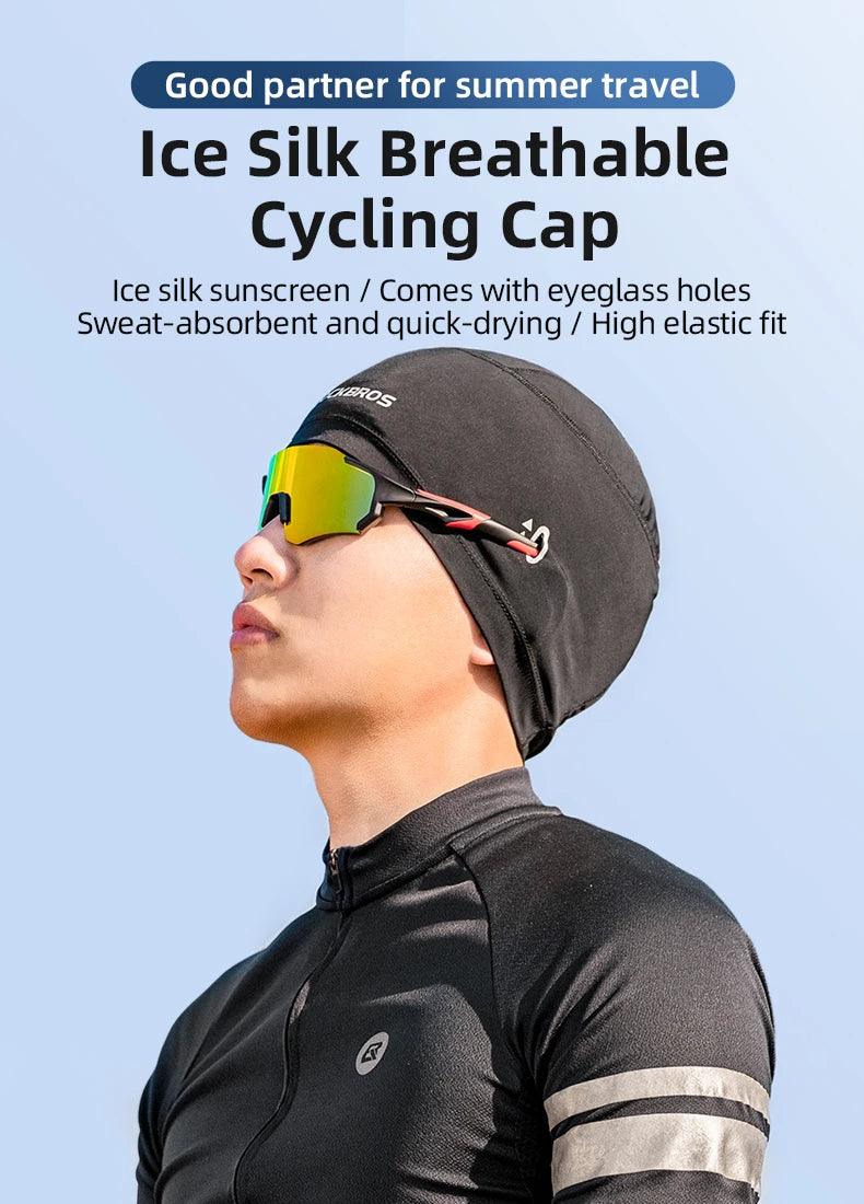 ROCKBROS Cycling Women Men's Cap Balaklava With Glasses Holes Anti-uv High Elasticity Breathable Reflective Bandana Cycling Hat