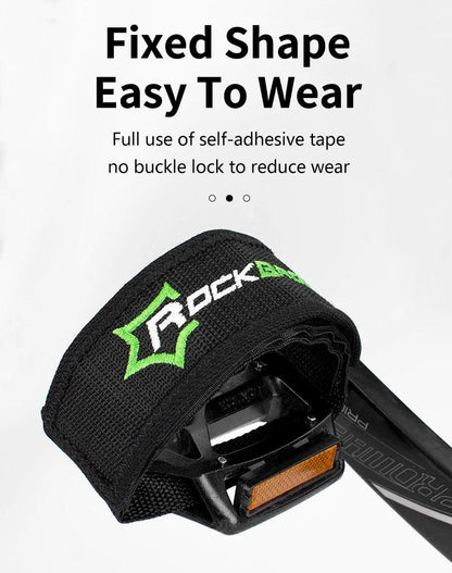 ROCKBROS Bike Pedal Cover Cycling Pedal Foot Strap Ultralight Anti-slip Pedal Belt High Strength Double-side Bicycle Accessories