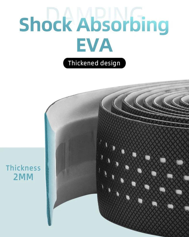 ROCKBROS Handlebar Tape PU Eva Anti-slip Wrap Soft Breathable Shockproof Road Tape End Bar MT Bicycle Grips Cycling Accessories