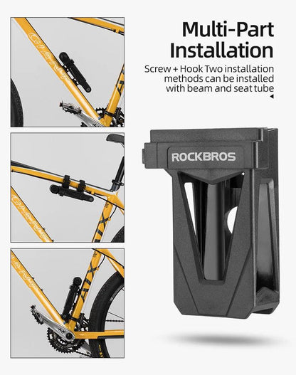 ROCKBROS Bike Lock Zinc Alloy Four-Digit Security Anti-Theft Lock Foldable Password 85CM Lock Door MotorBike Accessories