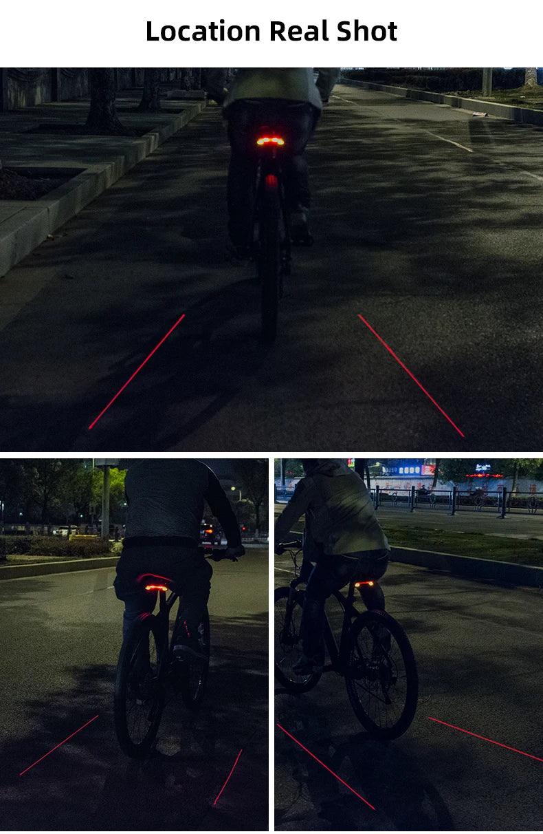 ROCKBROS Bike Tail Light USB Rechargeable Wireless Waterproof MTB Safety Intelligent Remote Control Turn Sign Bicycle Light Lamp