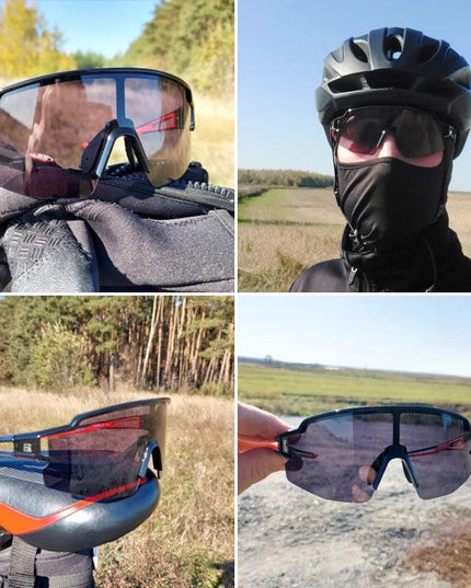 ROCKBROS Photochromic Cycling Glasses Bike Bicycle Glasses Sports Men's Sunglasses MTB Road Cycling Eyewear Protection Goggles