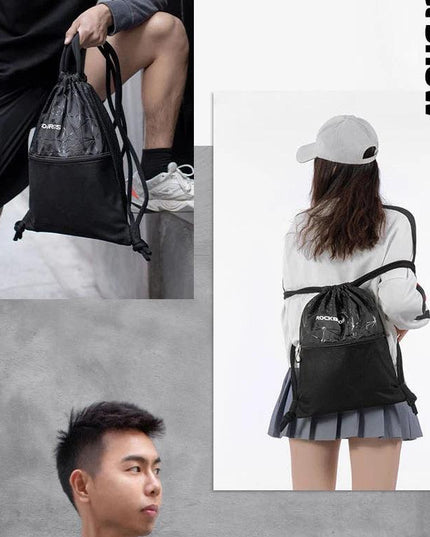 ROCKBROS Men Women Gym Bag Drawstring High Capacity Backpack Outdoor Sports Training Cycling Storage Bag Multipurpose Yoga Bag