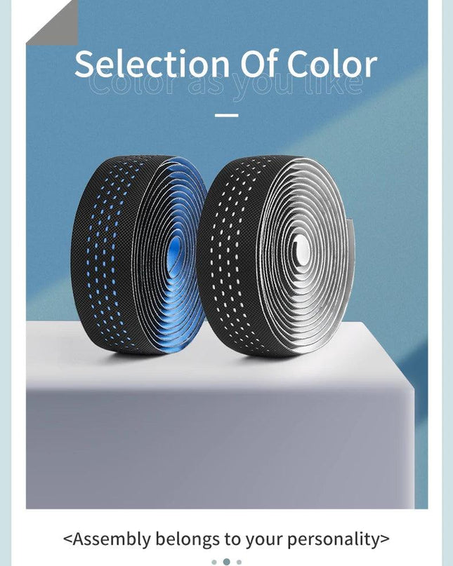 ROCKBROS Handlebar Tape PU Eva Anti-slip Wrap Soft Breathable Shockproof Road Tape End Bar MT Bicycle Grips Cycling Accessories