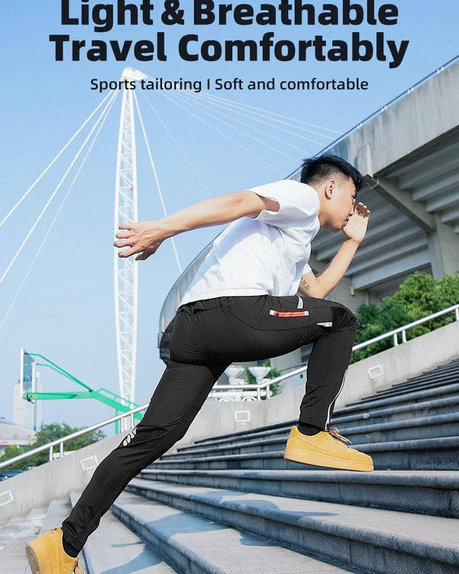 ROCKBROS Light Comfortable Cycling Pants Men Women Spring Summer Breathable Hight Elasticity Sports Pants Reflective Trousers