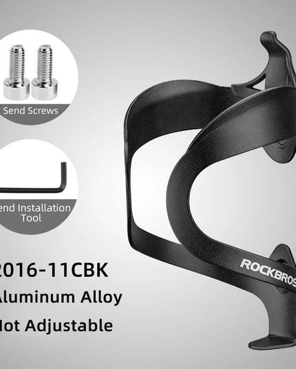 ROCKBROS Bicycle Aluminium Alloy Adjustable Water Bottle Cage Mountain Bike Cycling Bottle Holder Ultralight HandleBar Mount