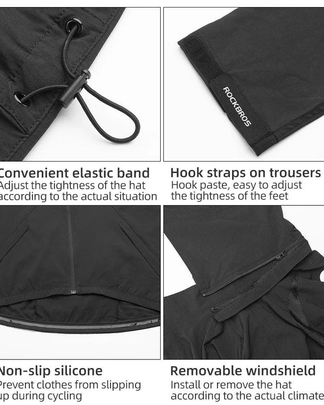 ROCKBROS Men's Cycling Clothing Sets Spring Autumn Breathable Cycling Jacket Comfortable Thin Unisex Outdoor Sport Suit EUR Size