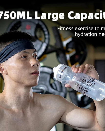ROCKBROS Bicycle Bottle Mountain Bike Water Drink Bottle Outdoor Sports Plastic Portable Large Capacity Cycling Water Bottle