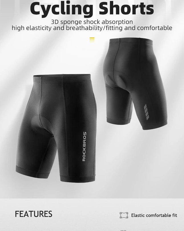ROCKBROS Summer Cycling Shorts Breathable Bicycle Shorts Tights MTB Road Sport Bike Trousers Shockproof Sponge Pad Bike Shorts