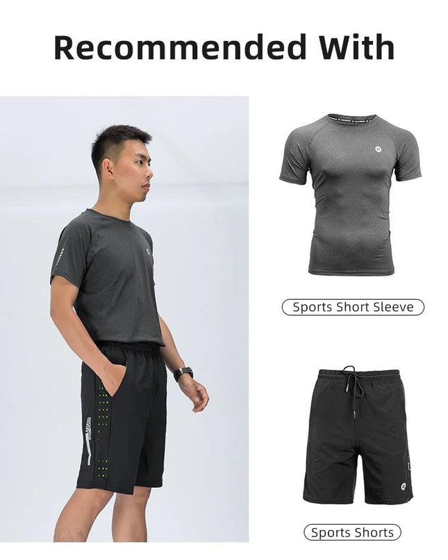 ROCKBROS Running Shorts Unisex Clothing Exercise Gym Shorts Spandex Jogging Fitness Breathable Cycling Outdoor Sports Asian Size
