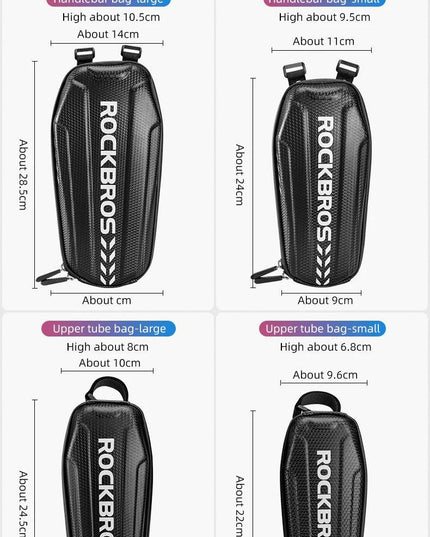 ROCKBROS Hard Shell Front Frame Scooter Hanging Bag Waterproof MTB Road Bike Folding Bag Multifunctional Electric Bicycle Bag