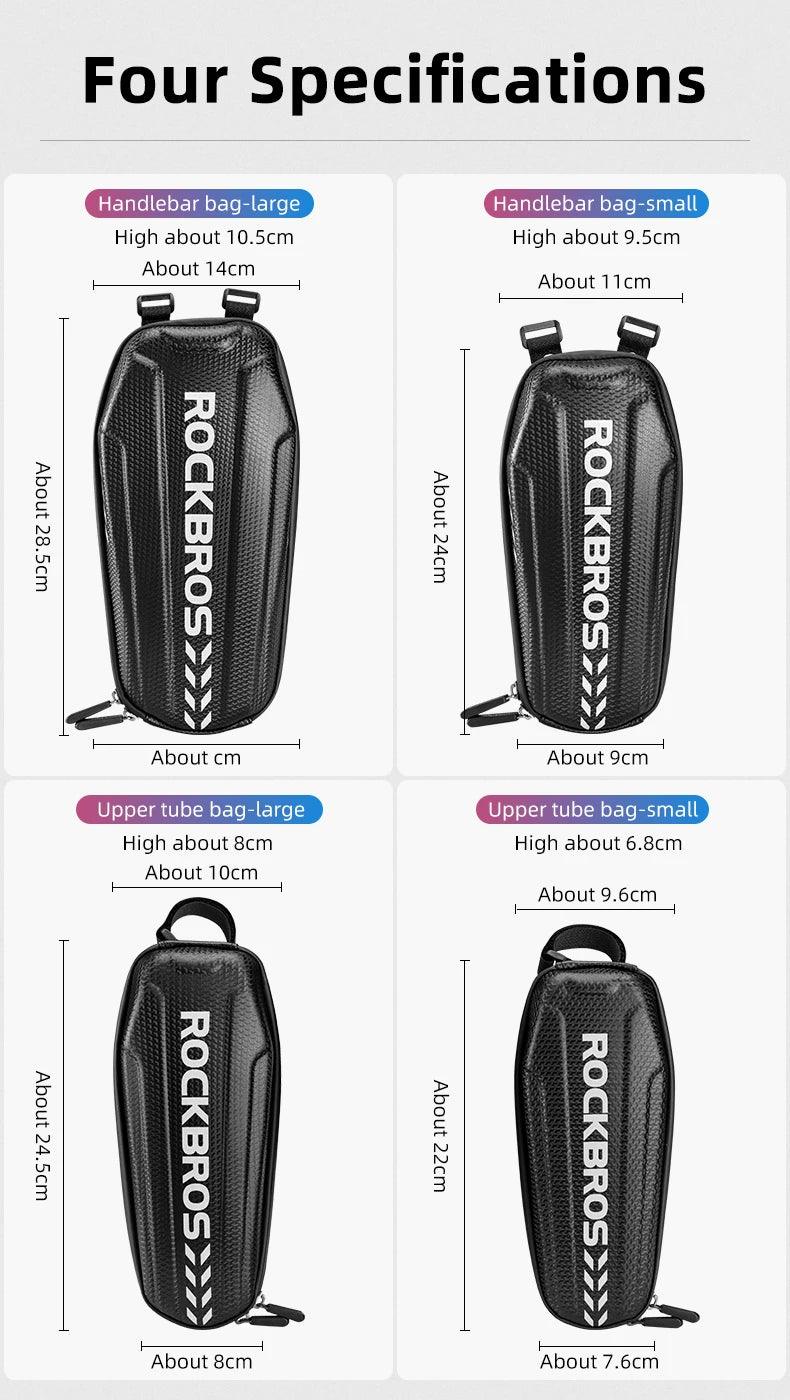 ROCKBROS Hard Shell Front Frame Scooter Hanging Bag Waterproof MTB Road Bike Folding Bag Multifunctional Electric Bicycle Bag