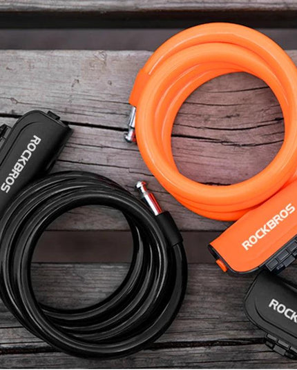 ROCKBROS Bicycle Lock Bike Portable Anti-theft Ring Lock MTB Road Cycling Cable Lock Motorcycle Vehicle Bicycle Accessories