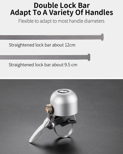 ROCKBROS Bicycle Vintage Brass Bell Ring Clear Sound Quality MTB Road Bike Retro Bell Cycling Children Horn Kid Bike Accessories