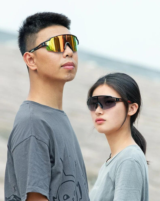 ROCKBROS Photochromic Cycling Glasses Polarized Built-in Myopia Frame Sports Sunglasses Men Women Glasses Cycling Eyewear Goggle