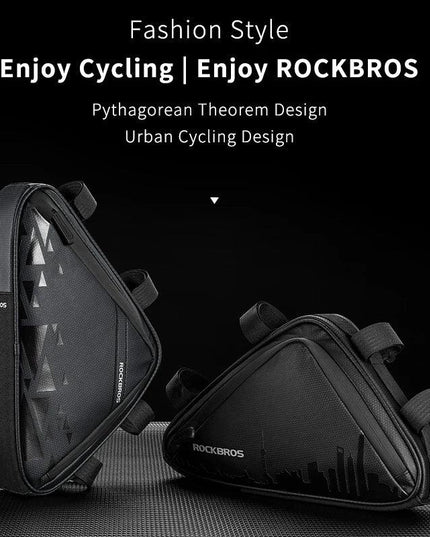 ROCKBROS Bike Bicycle Front Frame Triangle Bag Ultra-light Tube Small Packet Repair Tool Pouch Cycling Outdoor Sports Accessory