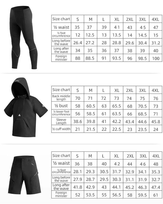ROCKBROS Men's Tracksuit Gym Fitness Compression Sports Suit Clothes Running Jogging Sportwear Exercise Workout Tights 5 Pcs/Set