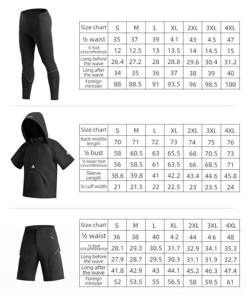 ROCKBROS Men's Tracksuit Gym Fitness Compression Sports Suit Clothes Running Jogging Sportwear Exercise Workout Tights 5 Pcs/Set