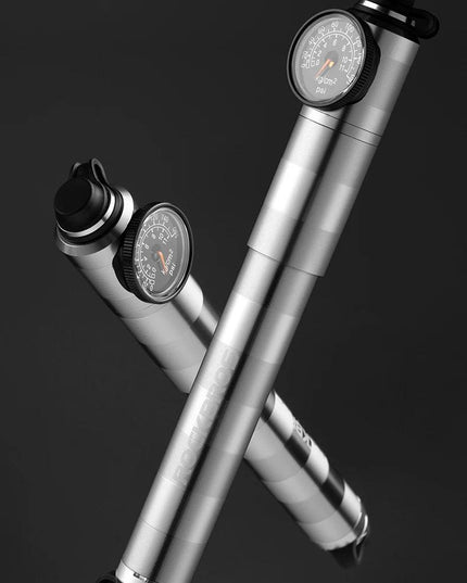 ROCKBROS Bike Pump High Pressure Aluminium Alloy CNC Dustproof Barometer AV/FV Ultralight Portable Inflater Bicycle Accessories