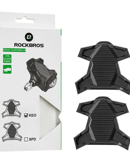 ROCKBROS Clipless Platform Adapter Pedal for Shimano SPD Speedplay Cycling Pedal Convert  KE0 for Look Universal Pedal Adapters