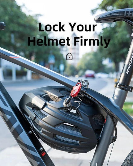 ROCKBROS Helmet Locks Mini Bicycle Lock Anti-theft bike Lock  Ultralight Flexible 90cm Password Lock Cycling Moto Helmet Lock