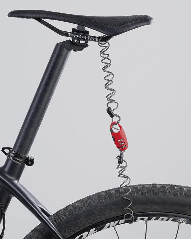 ROCKBROS Helmet Locks Mini Bicycle Lock Anti-theft bike Lock  Ultralight Flexible 90cm Password Lock Cycling Moto Helmet Lock