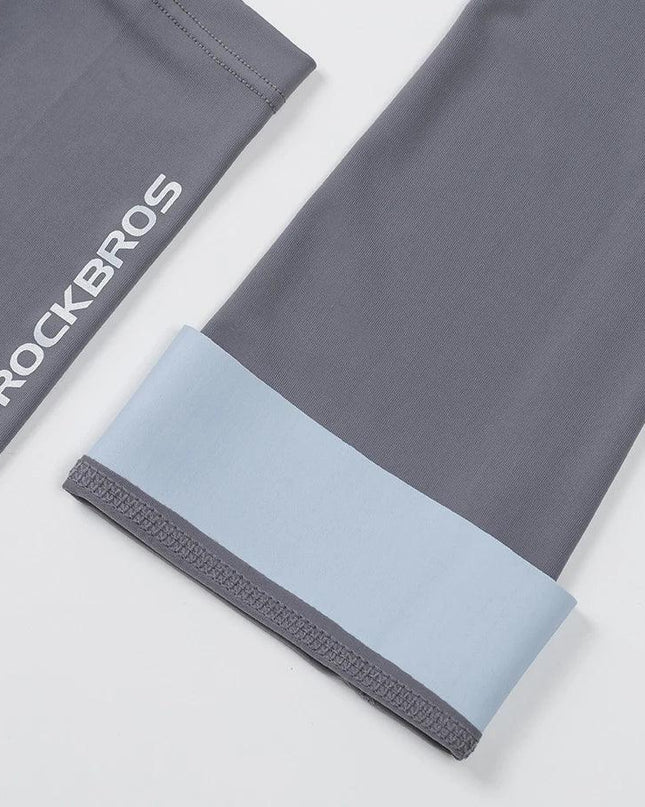 ROCKBROS Ice Fabric Running Camping Arm Warmers Basketball Sleeve Running Arm Sleeve Cycling Sleeves Summer Sports Safety Gear