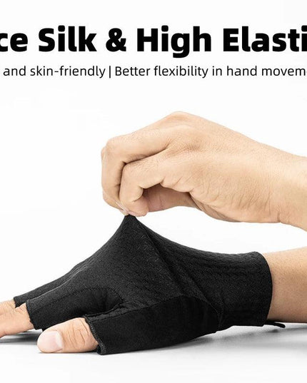 ROCKBROS Cycling Gloves Autumn Spring MTB Bike Gloves SBR Pad Half Finger Bicycle Goves Men Women Breathable Shockproof Gloves