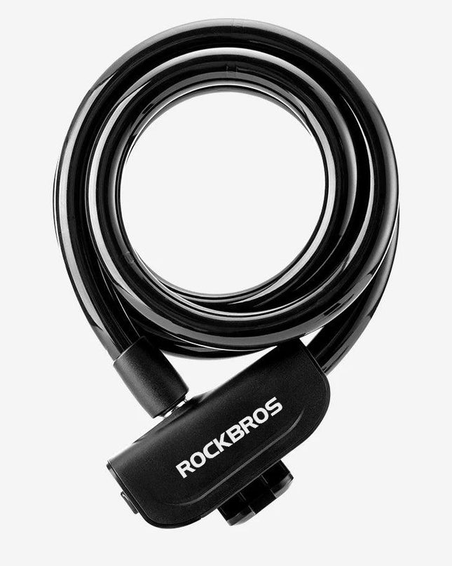 ROCKBROS Bicycle Lock Bike Portable Anti-theft Ring Lock MTB Road Cycling Cable Lock Motorcycle Vehicle Bicycle Accessories
