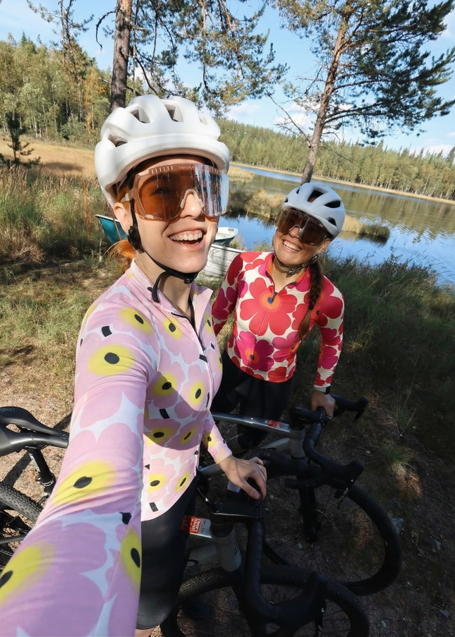 ROCKBROS Women's Nordic Bloom Pop-Art Botanical Pro Jersey