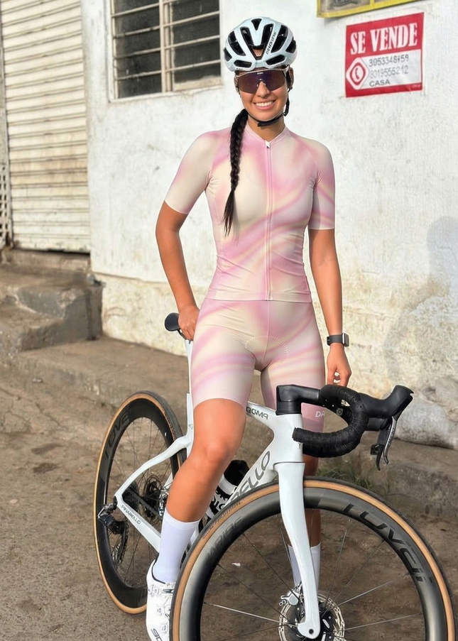 ROCKBROS Women's Ethereal Glow All-Weather Aura-Gradient Pro Aero Jersey