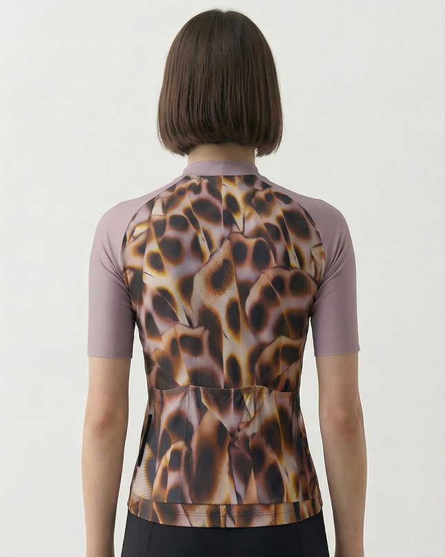 RockBros Women's "Plume Spirit" Realistic Feather-Pattern Performance Aero Jersey