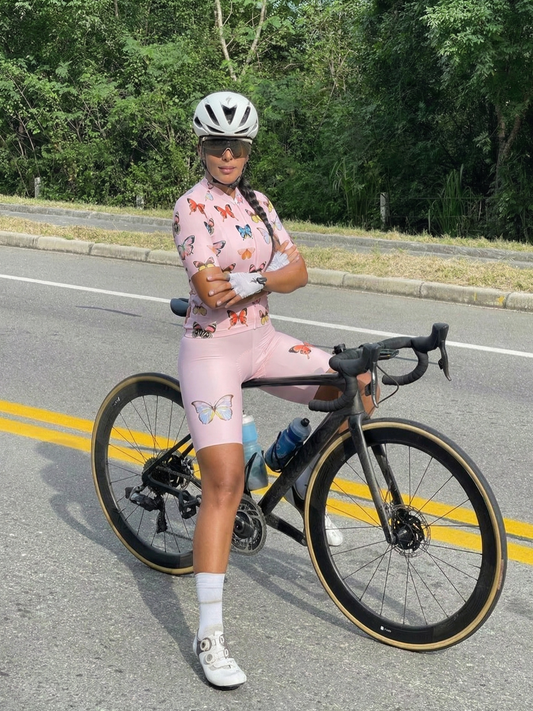 ROCKBROS Women's Spring Chrysalis All-Weather Romantic Butterfly Pro Jersey